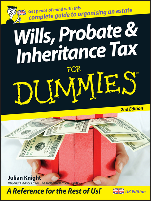 Cover image for Wills, Probate, & Inheritance Tax For Dummies